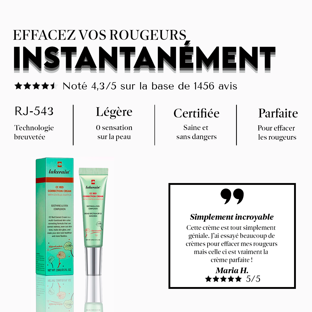 Crème anti-rougeurs